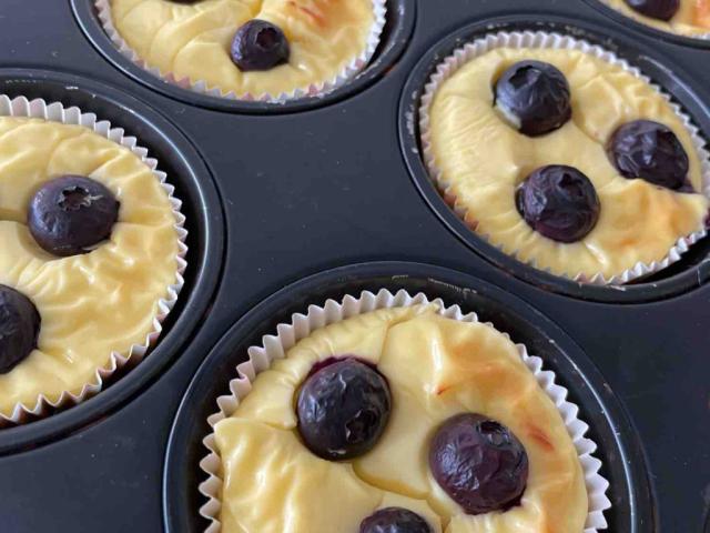 Fraukes Protein Blaubeer Cheesecake Muffins, high Protein von Fr | Hochgeladen von: FrauHolle74