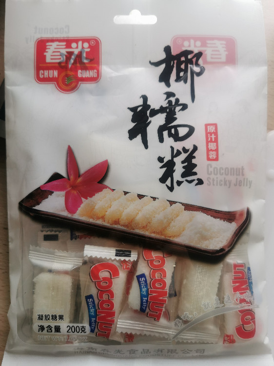 Coconut Sticky Jelly (Chun Guang, Süßigkeit mit Kokosgeschmack v | Hochgeladen von: arsenicpoetry