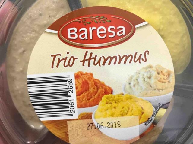 Baresa Trio Hummus, Curry , Olive , Tomate von mickeywiese | Hochgeladen von: mickeywiese