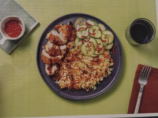 Hähnchen Katsu mit Karottenreis, fruchtiger Teriyakisoße & Salat | Hochgeladen von: xXAmadeuSXx