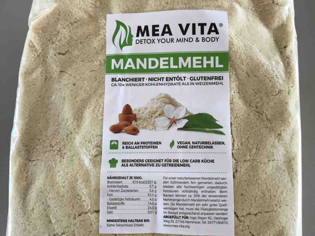 Mandelmehl Mea Vita , nicht entölt, blanchiert   von gabrielarau | Hochgeladen von: gabrielaraudner758