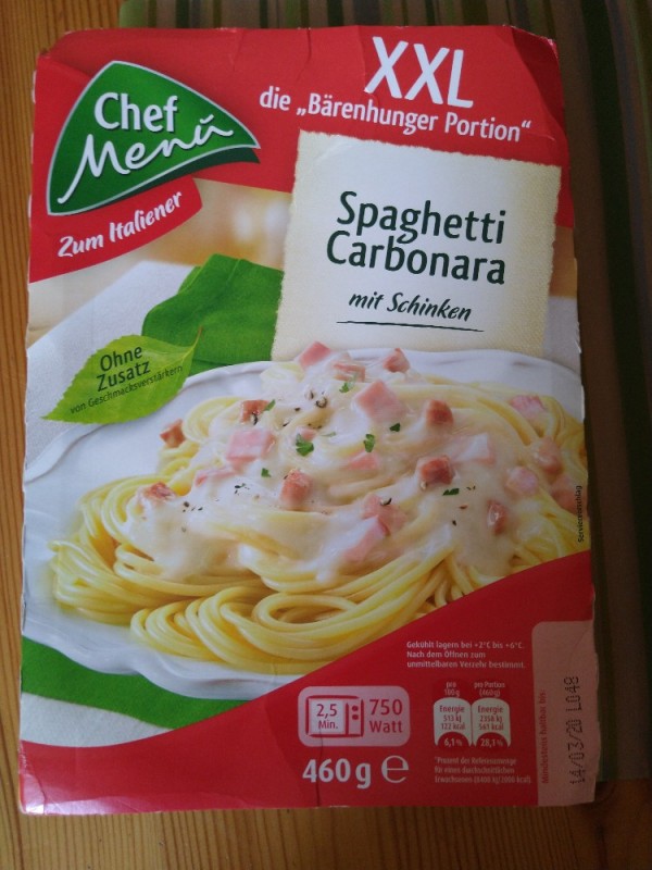 Chef Menü Spaghetti Carbonara XXL von Zaubersemmel | Hochgeladen von: Zaubersemmel