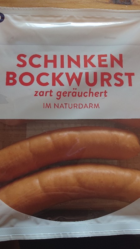 Schinken Bockwurst , zart geräuchert im Naturdarm von Frauentrai | Hochgeladen von: Frauentrainer