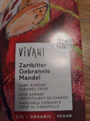 Zartbitter Gebrannte Mandel Bio Schokolade, Vivani Organic Vegan | Hochgeladen von: VolkerB