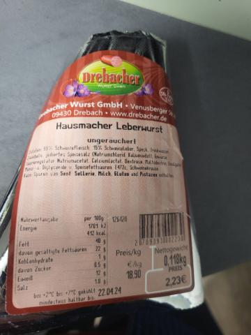 Hausmacher Leberwurst ungeräuchert von mandl | Hochgeladen von: mandl