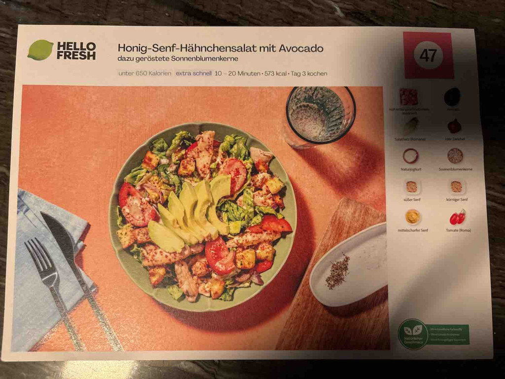 Honig-Senf-Hähnchensalat mit Avocado von Evangela01 | Hochgeladen von: Evangela01