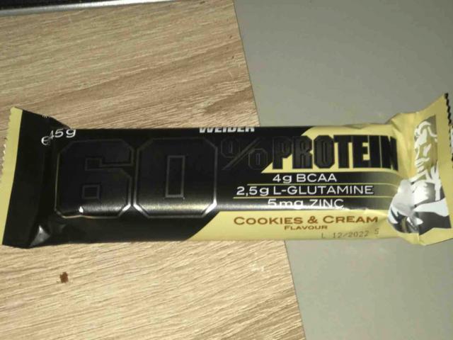 60% Protein  bar from Weider with Cookies & Cream taste, Pro | Uploaded by: olegpetushkevi