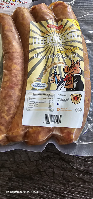 Herman Smoken Bauernbratwurst von Ginalenk | Hochgeladen von: Ginalenk Herman Smoken Bauernbratwurst von Ginalenk | Hochgeladen von: Ginalenk