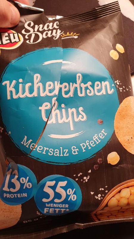 Kichererbsen Chips (Meersalz & Pfeffer), 13% Protein, 55% we | Hochgeladen von: robertlange1997523