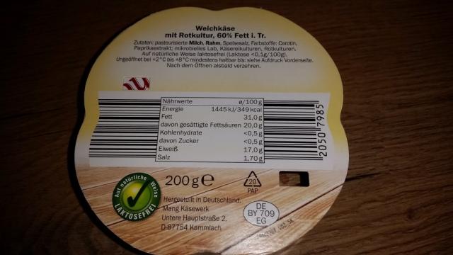 Fleur Rouge classic Weichkäse 60% | Hochgeladen von: huhn2