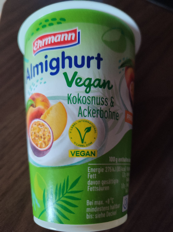 Almighurt Vegan Pfirsich-Maracuja, Kokosnuss & Ackerbohne vo | Hochgeladen von: NB2412