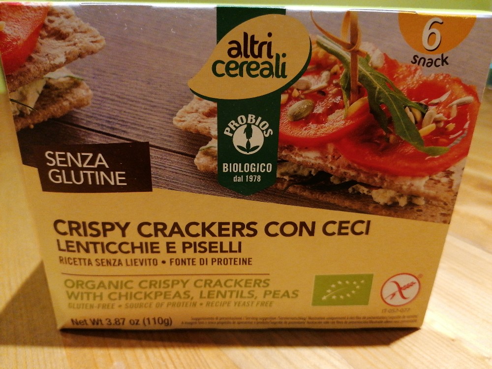 Crispy Cracker mit Kichererbsen, Linsen, Erbsen, glutenfrei von  | Hochgeladen von: Lu.83