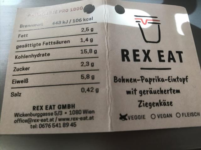 Rex Eat: Bohnen-Paprika-Eintopf mit geräuchertem Ziegenkäse | Hochgeladen von: chriger