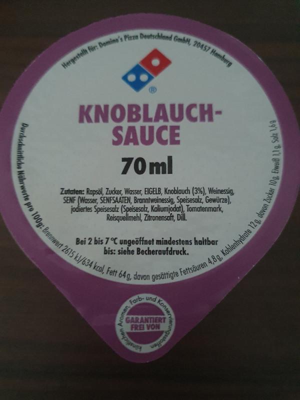 Dominos Knoblauchsauce von vanomundo | Hochgeladen von: vanomundo