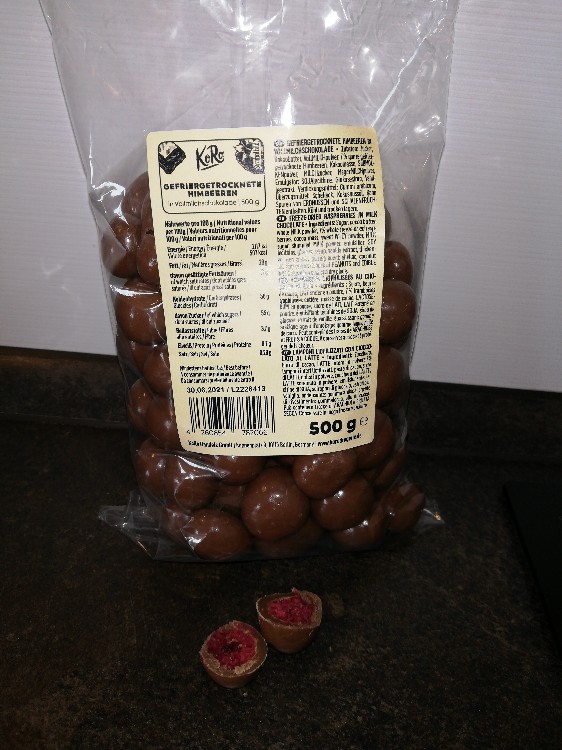 Koro gefriergetrocknete Himbeeren, in Vollmilchschokolade von Ja | Hochgeladen von: Jasmin60