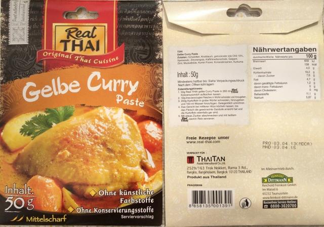 Gelbe Curry Paste - Real THAI | Hochgeladen von: puscheline