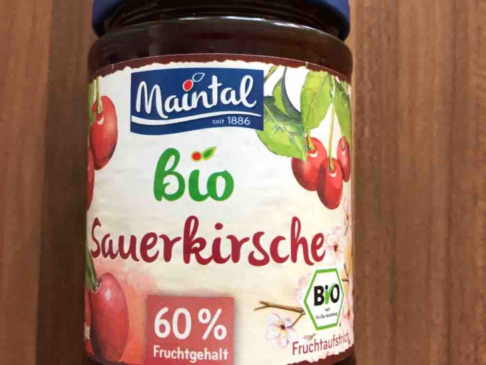Bio Sauerkirsche Fruchtaufstrich von LachKnallFrosch | Hochgeladen von: LachKnallFrosch