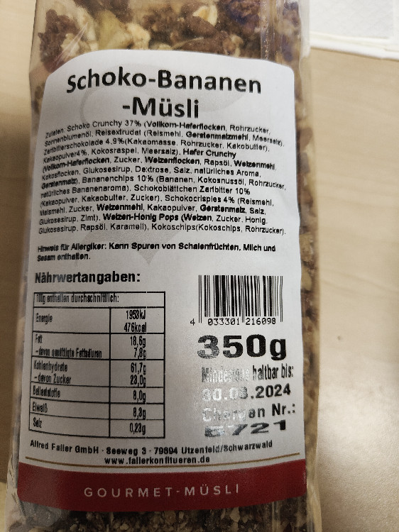 Schoko Bananen Müsli von Markus Klein | Hochgeladen von: Markus Klein