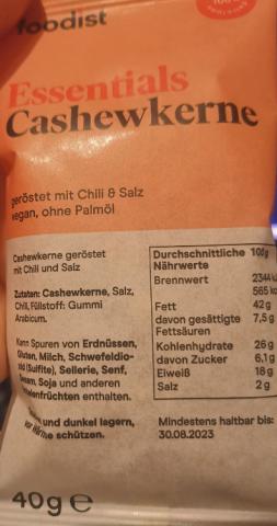 Cashewkerne geröstet mit Chili & Salz, vegan ohne Palmöl von | Hochgeladen von: haney