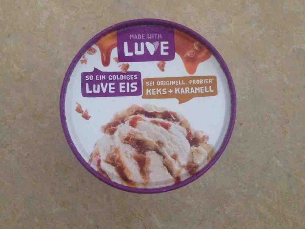 Made with Luve, Lupineneis, Keks + Karamell von Eva Schokolade | Hochgeladen von: Eva Schokolade
