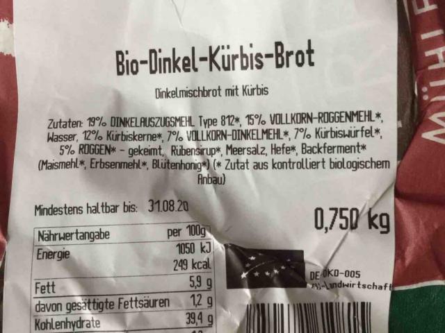 Dinkel-Kürbis-Brot von athme777 | Hochgeladen von: athme777