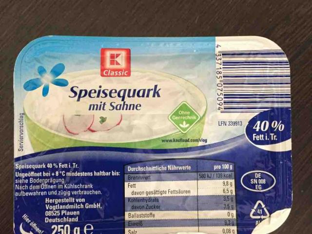 Speisequark, mit Sahne 40% Fett von werner937 | Hochgeladen von: werner937