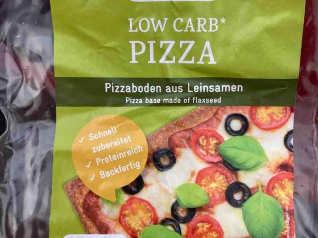 Low Carb Pizza, Pizzaboden aus Leinsamen von herthafan | Hochgeladen von: herthafan