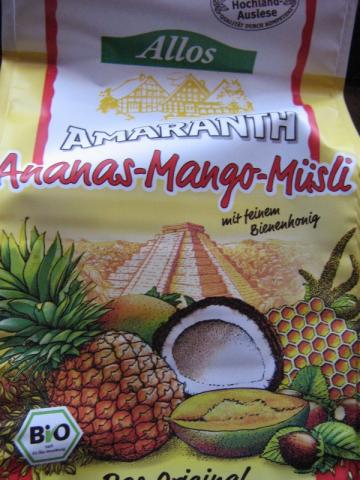Amaranth-Müsli, Ananas-Mango mit Bienenhonig | Hochgeladen von: malufi89