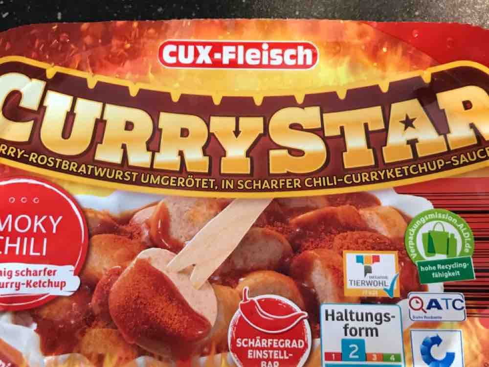 CurryStar, Curry-Bratwurst umgerötet, in scharfer Chili-Cur von  | Hochgeladen von: Gothicblast