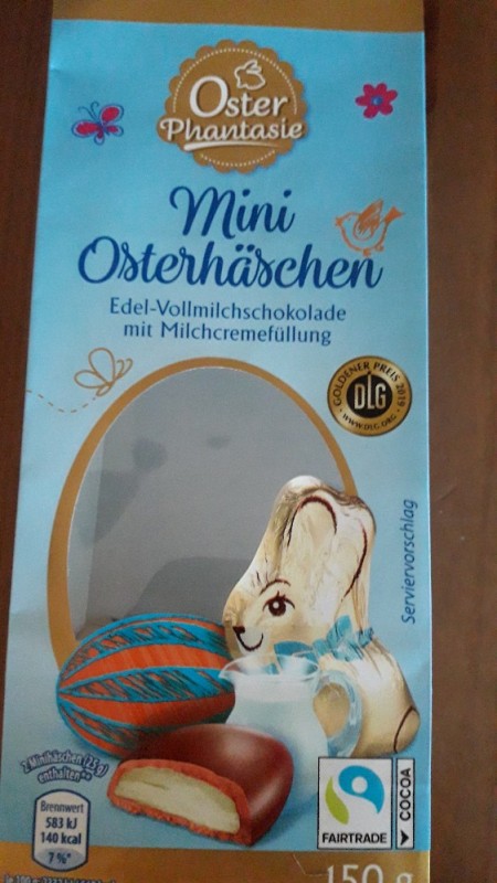 OsterPhantasie Minihäschen, Edelvollmilch-Schokolade mit Haselnu | Hochgeladen von: Mikro81