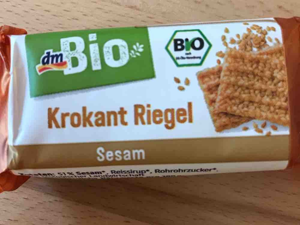 dmBio, Krokant Riegel Sesam Kalorien - Neue Produkte - Fddb