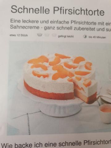 schnelle Pfirsichtorte, 1 Stück von littleskorpion | Hochgeladen von: littleskorpion