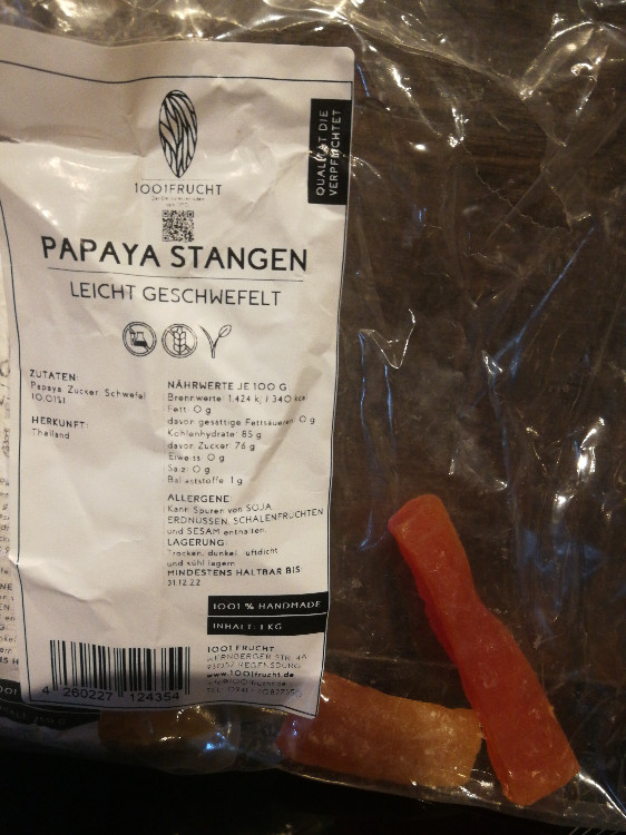 Papaya Stangen, (getrocknet & leicht geschwefelt) von psilon | Hochgeladen von: psilon