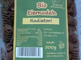 Wäller Bio Eiernudeln Radiatori, ungekocht | Hochgeladen von: caromue2o7