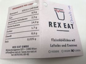 Rex Eat: Fleischbällchen mit Letscho und Couscous | Hochgeladen von: chriger