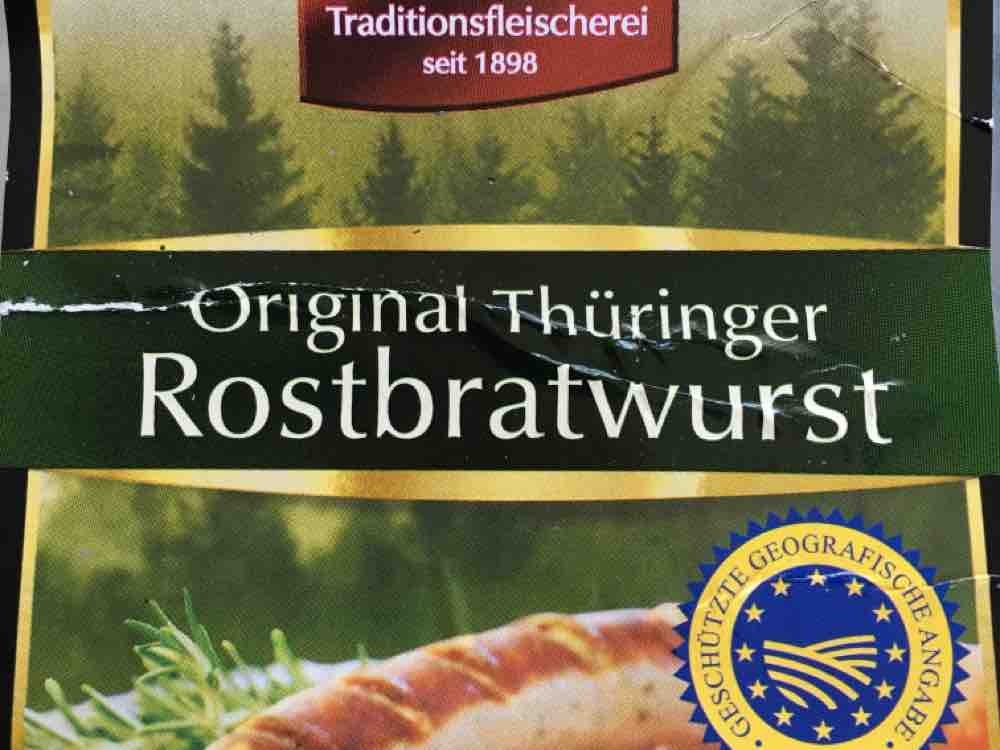 Original Thüringer Rostbratwurst, roh, mittelfein von Kinne | Hochgeladen von: Kinne