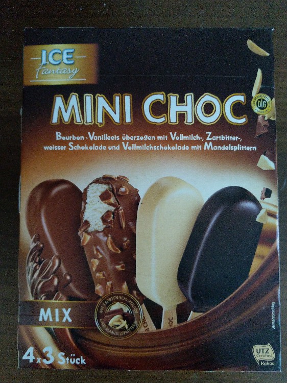 Mini Choc Mandel Ice Fantasy, Vanilleeis mit Vollmichschokolade  | Hochgeladen von: Lilela