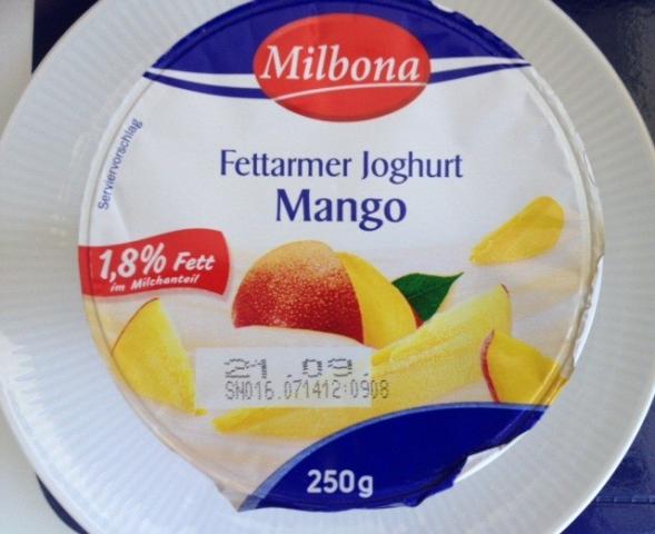 Milbona Fettarmer Joghurt 1,8% Fett, Mango | Hochgeladen von: xmellixx