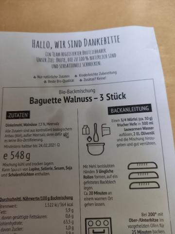 Baguette Walnuss, Backmischung von goldfisch139 | Hochgeladen von: goldfisch139