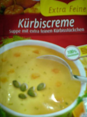 Kürbiscreme, Suppe mit extra feinen Kürbisstückchen | Hochgeladen von: huhn2