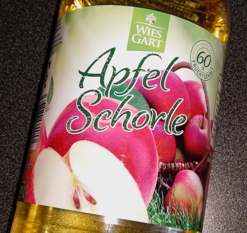 Apfelschorle 60% Fruchtgehalt, Wiesgart Aldi von schokofan35 | Hochgeladen von: schokofan35