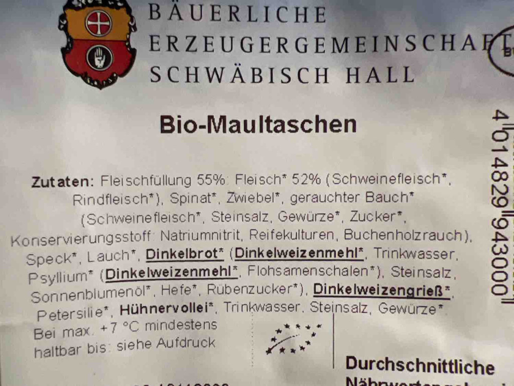 Bio-Maultschen, mit Fleisch von Limone24 | Hochgeladen von: Limone24