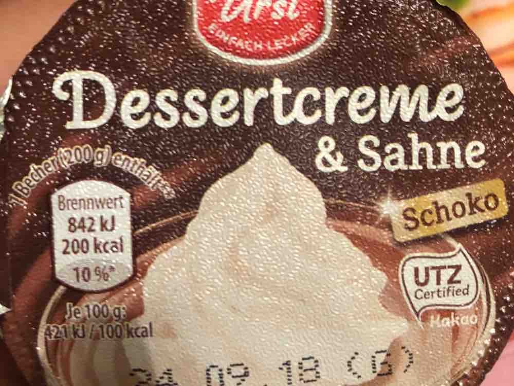 Dessertcreme & Sahne, Schokoladenpudding mit Sahnetopping vo | Hochgeladen von: davidjo123578