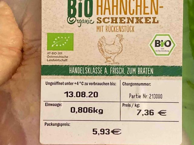 Hänchenschenkel mit Rückenstück, Bio Haltungsform 4 von vongotte | Hochgeladen von: vongottesgnaden894