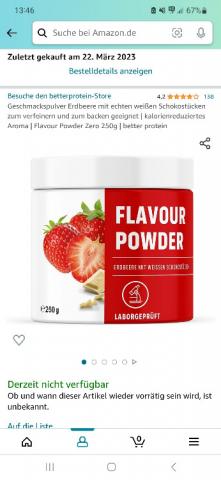 FLAVOUR POWDER ( Erdbeere mit Weissen schokostücken) von G.Rank | Hochgeladen von: G.Rank