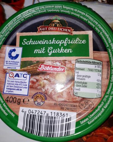 Schweinskopfsülze mit Gurke | Hochgeladen von: Kuno.k