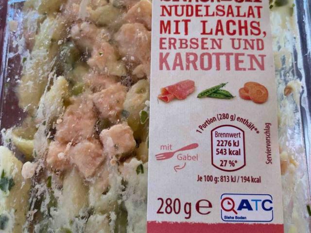 Snackbox Nudelsalat mit Lachs, Erbsen und  Karotten von Mittmann | Hochgeladen von: MittmannLive