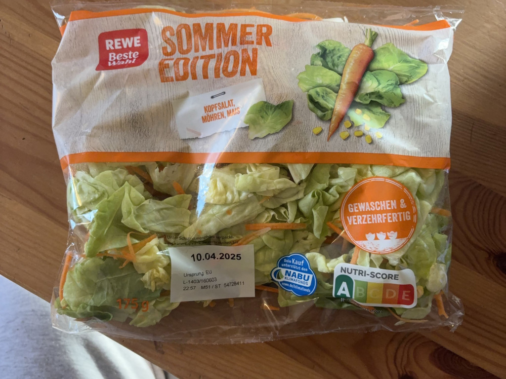 Sommer Edition (rewe beste wahl), Kopfsalat, Möhren, mais von su | Hochgeladen von: sunsh1nem1ke Sommer Edition (rewe beste wahl), Kopfsalat, Möhren, mais von su | Hochgeladen von: sunsh1nem1ke