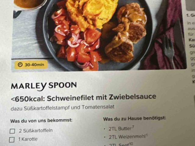 Marley Spoon Schweinefilet, Mit Zwiebelsauce von mcgn | Hochgeladen von: mcgn