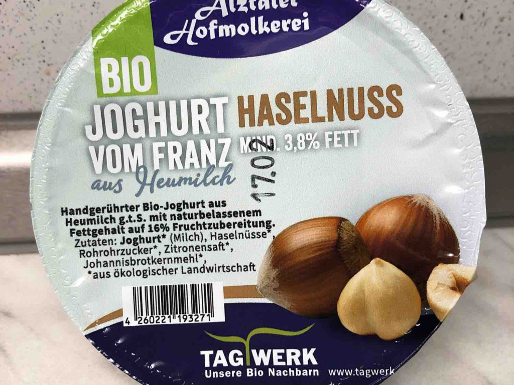 Bio-Haselnuss-Joghurt vom Franz, 3,8% Fett von cmfuchs | Hochgeladen von: cmfuchs